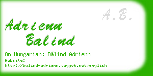 adrienn balind business card
